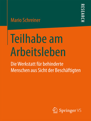 cover image of Teilhabe am Arbeitsleben